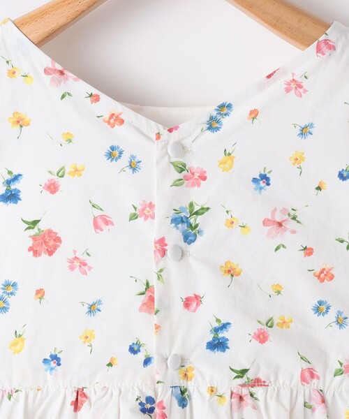 ワンピース SHIPS KIDS:140〜150cm / ノースリーブ フラワー プリント ワンピース キッズ 子供服 女の子の画像