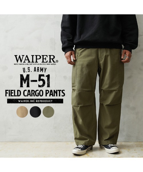 WAIPER.inc カーゴパンツ - ブラック メンズ : ZOZOTOWN Yahoo!店
