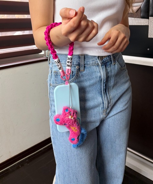 Nommi VIVO スマホコラボ 悠悠 ぬいぐるみ 青 ストラップ シール Loco Ocean（ロコオーシャン） 「Luckネコ」ぬいぐるみ付き編み込み