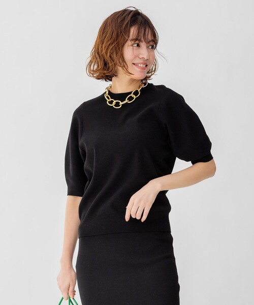 23区（ニジュウサンク） 半袖ニット 38 ネイビー レディース