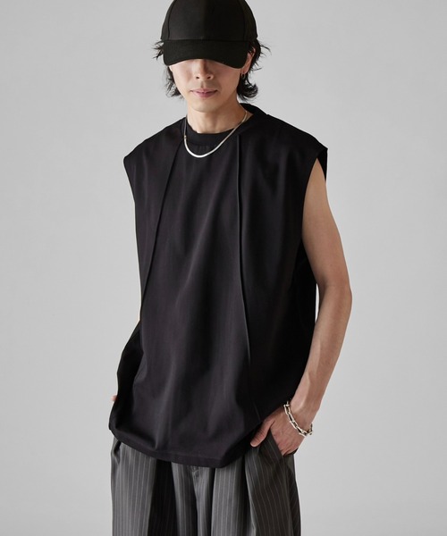 Lui's（ルイス） tシャツ 「Neucon」SWITCHING OVER SLEEVELESS CUTSEW