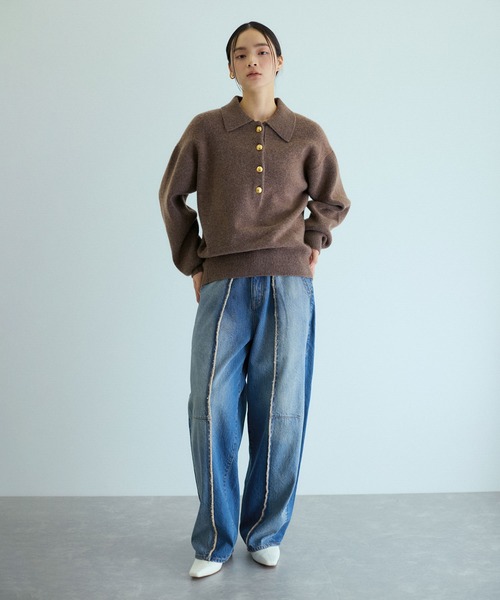 ADAM ET ROPE'（アダムエロペ） デニムパンツ 36 ブラック系その他