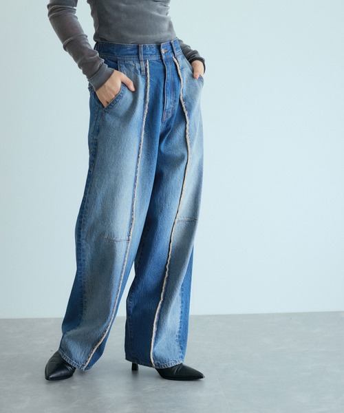 ADAM ET ROPE'（アダムエロペ） デニムパンツ 36 ブラック系その他
