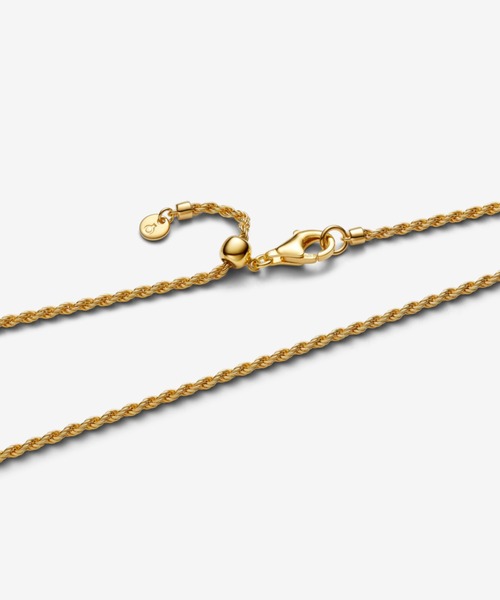 ネックレス ゴールド ロープ チェーン ネックレス (45cm) レディースの画像