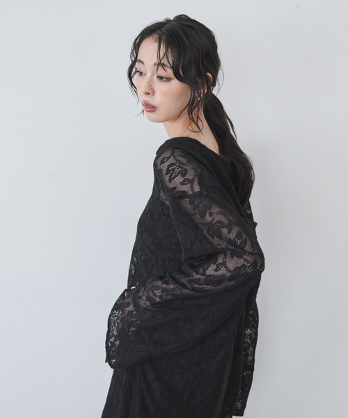 パーカー レースフーディーシャツ レディース : ZOZOTOWN Yahoo!店