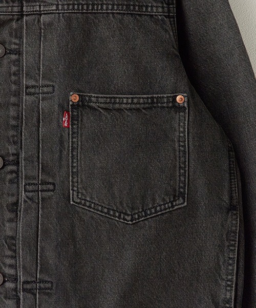 Levi's（リーバイス） 革ジャン ライダース TYPE I TRUCKER デニム
