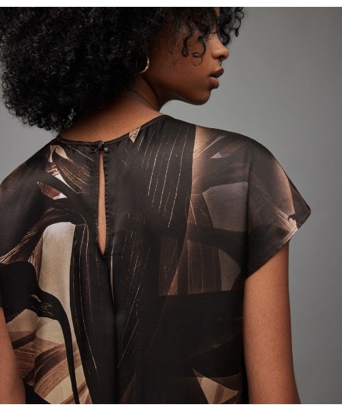 「ALLSAINTS」 半袖ワンピース 10 ブラック レディース_画像8