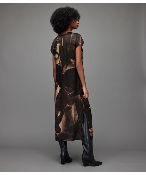 「ALLSAINTS」 半袖ワンピース 10 ブラック レディース_画像9