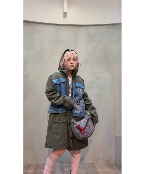 Desigual（デシグアル） モッズコート コート Disney Denim-Panel 