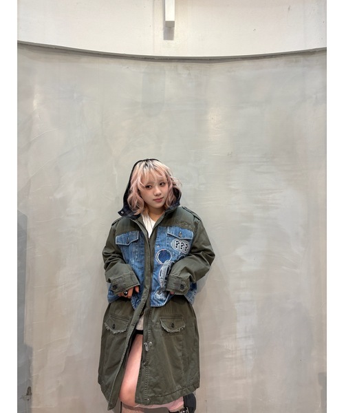 Desigual（デシグアル） モッズコート コート Disney Denim-Panel