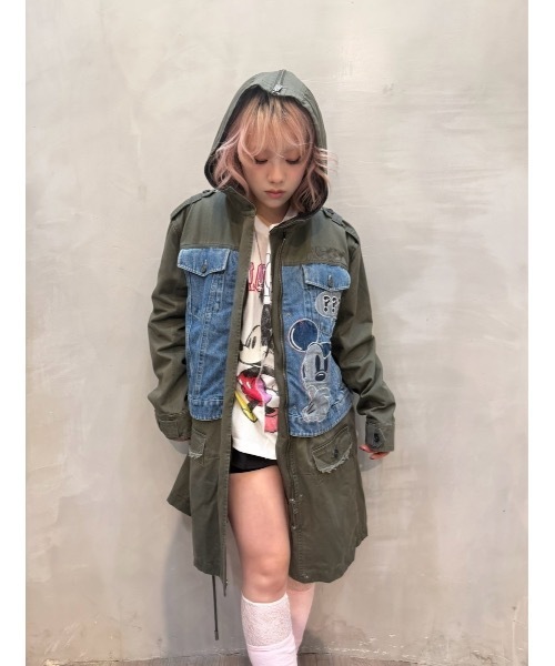 Desigual（デシグアル） モッズコート コート Disney Denim-Panel