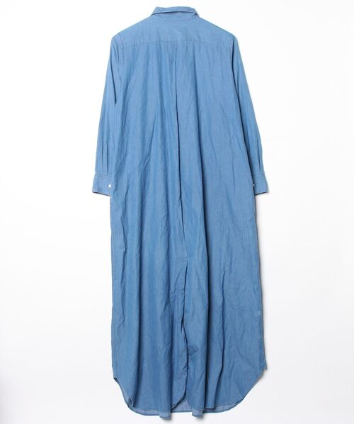 「beautiful people」 ストライプ柄シャツワンピース 36 ブルー レディース_画像2