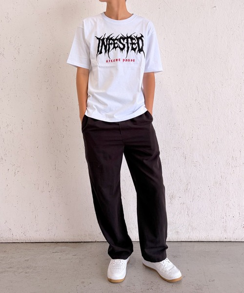BAYBLO tシャツ (SF) edakka コットン100% 刺繍 韓国ストリート Y2K T