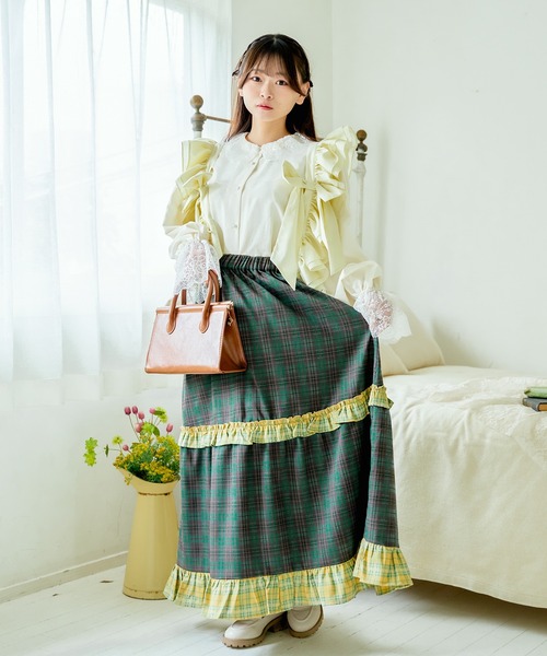 「kutir」 ロングスカート SMALL ブラウン レディース_画像9
