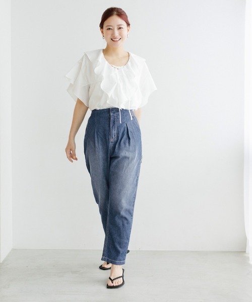 ビ*セ様 ENCOMING デニムパンツ AW24-SPDTR サイズ28 coca（コカ） ジーンズ デニム デニムパンツ 「伊藤千晃様着用」＼接触