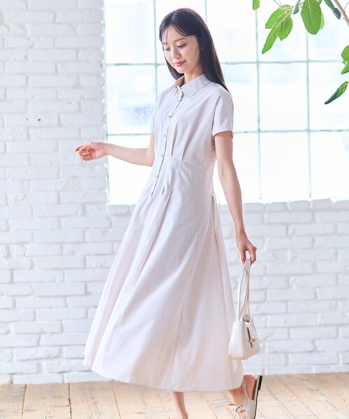 「Feroux」 シャツワンピース SMALL ブルー レディース_画像2