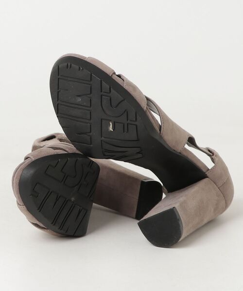 「NINE WEST」 ヒールサンダル 6M グレー レディース_画像3