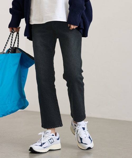 「FRAMeWORK」 デニムパンツ 36 ネイビー レディース_画像4