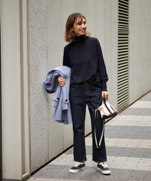 「FRAMeWORK」 デニムパンツ 36 ネイビー レディース_画像9