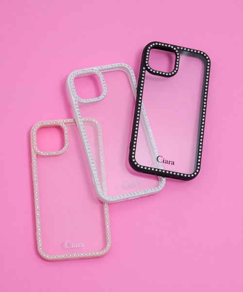 Ciara スマホケース B3 : ciara LOGO iPhoneケース ラインストーン