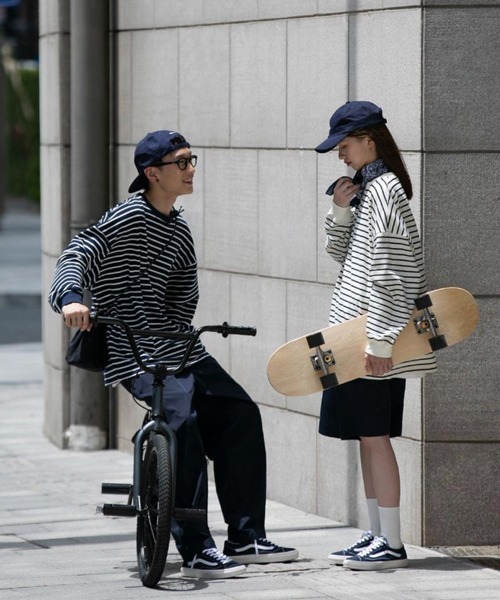 「NOWLE」 長袖Tシャツ MEDIUM ネイビー メンズ_画像4