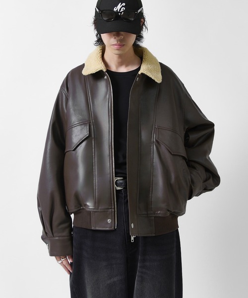 Lui's（ルイス） ブルゾン アウター 「Neucon」SHERPA COLLAR VOLUME A