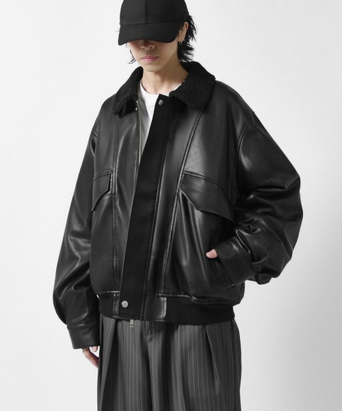 Lui's（ルイス） ブルゾン アウター 「Neucon」SHERPA COLLAR VOLUME A