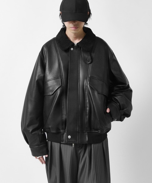Lui's（ルイス） ブルゾン アウター 「Neucon」SHERPA COLLAR VOLUME A