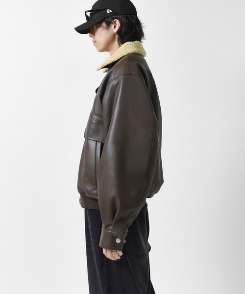 Lui's（ルイス） ブルゾン アウター 「Neucon」SHERPA COLLAR VOLUME A