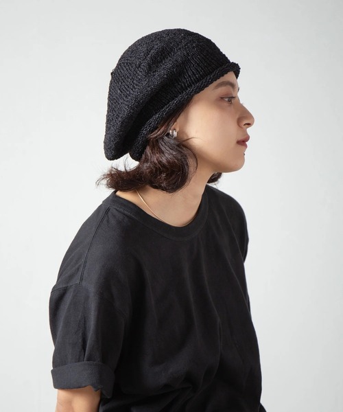 RACAL 帽子 ベレー帽 「Racal」Japanese paper Knit tam beret