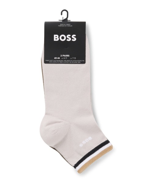 BOSS（HUGO BOSS） 靴下 2パック コットンブレンド シグネチャー