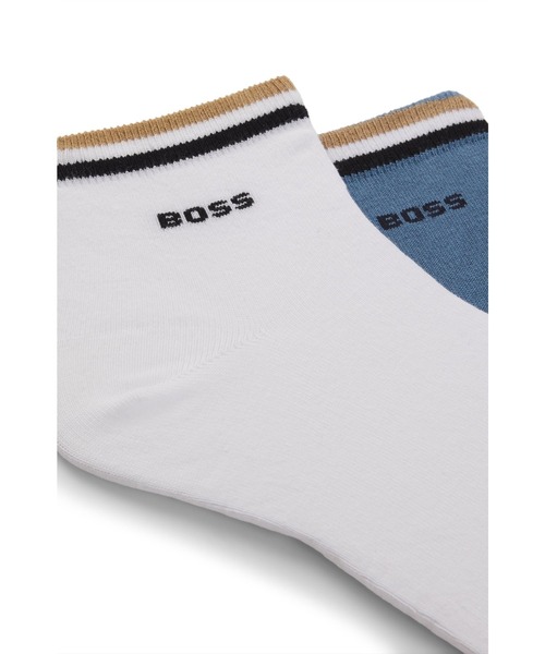 BOSS（HUGO BOSS） 靴下 2パック コットンブレンド シグネチャー