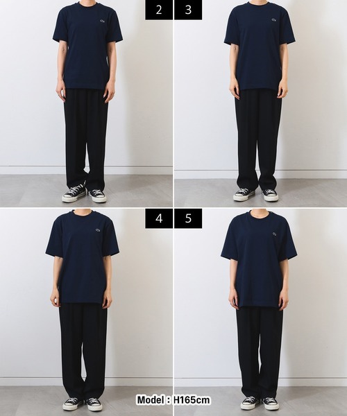 LACOSTE ラコステ (US-XL) 半袖Tシャツ クルーネック シンプル LACOSTE ラコステ Tシャツ 半袖 クルーネック ワンポイント 無地