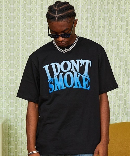tシャツ A'GEM/9 × .kom「DONSMOKE/ドンスモーク」スローガン 半袖 カットソー レディース メンズ