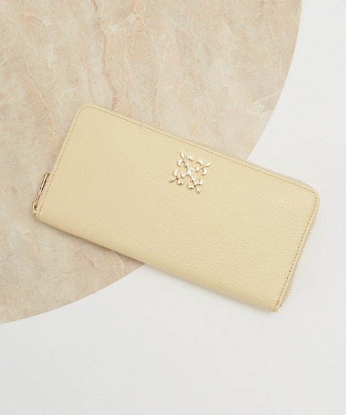 russet（ラシット） 財布 「soeru」モノグラムプレートラウンドジップ