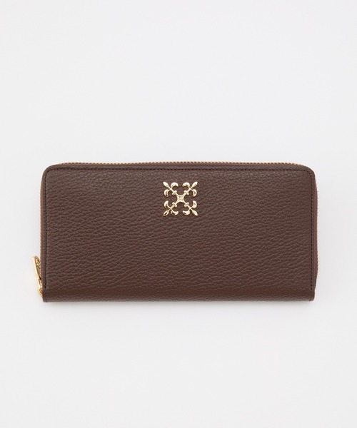 russet（ラシット） 財布 モノグラムプレートラウンドジップウォレット