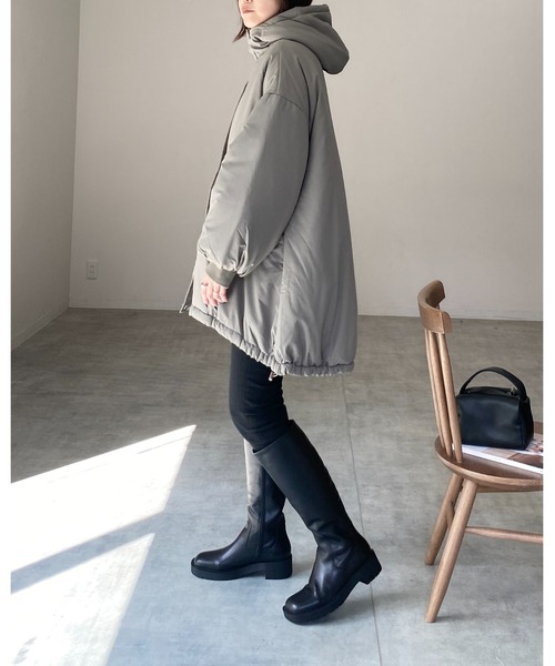 She's Closet ダウンコート ダウンジャケット スタンドカラーフード