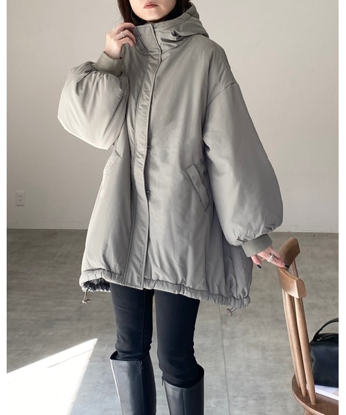 She's Closet ダウンコート ダウンジャケット スタンドカラーフード