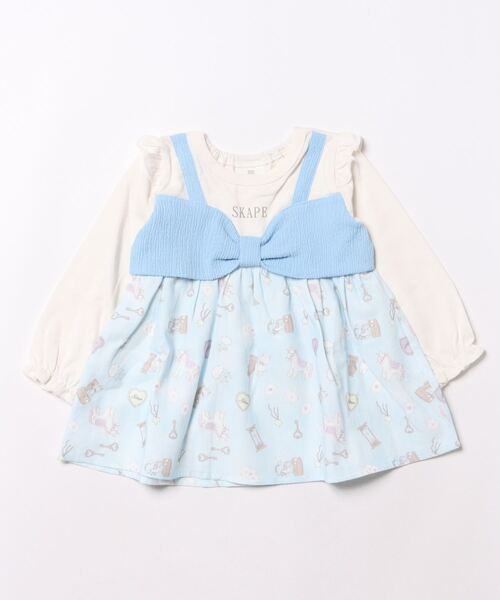 SKAPE（エスケープ） ワンピース ビッグリボンワンピ キッズ 子供服
