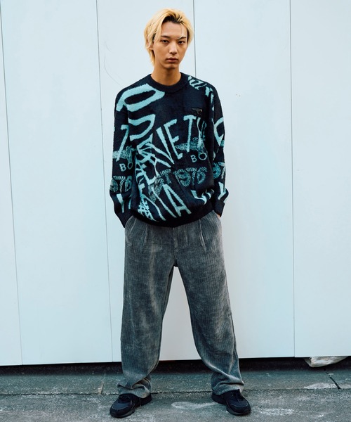 BOY LONDON正規品★オシャレ ロングカーディガン 特急発送 BOY LONDON セーター ニット 「BOY LONDON」LEAVE THE ALONE