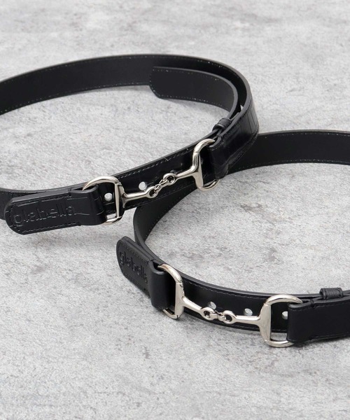 ハーフホースビットバックルベルト glabella ベルト ビッグ ホースビットバックル メンズ