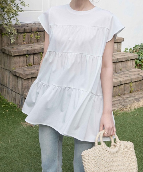 ティアードチュニック tシャツ ティアードチュニック レディース : ZOZOTOWN Yahoo!店