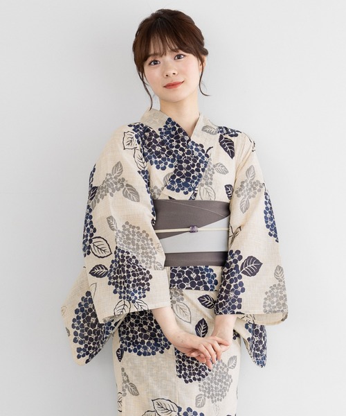 SOUBIEN 夏を彩るレディース浴衣2点セット （浴衣＋帯） SOUBIEN 浴衣 夏を彩るレディース浴衣2点セット （浴衣＋帯