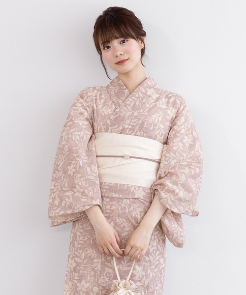 【美品】浴衣2枚、綿 SOUBIEN（創美苑） 浴衣 夏を彩るレディース浴衣2点セット （浴衣＋帯