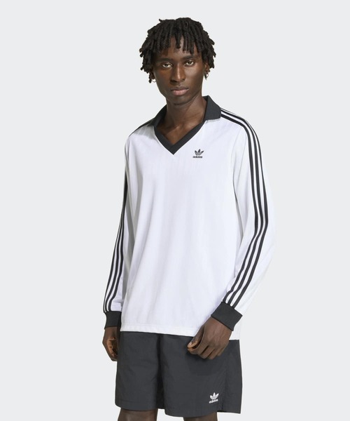 adidas（アディダス） tシャツ アディカラー ピケ サッカー長袖Tシャツ
