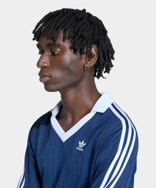 adidas（アディダス） tシャツ アディカラー ピケ サッカー長袖Tシャツ