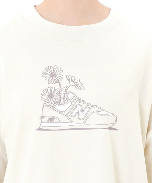 tシャツ ニューバランス New Balance ロングスリーブTシャツ_フラワーグラフィック レディース New Balance ニューバランス レディース 長袖 Tシャツ ロング