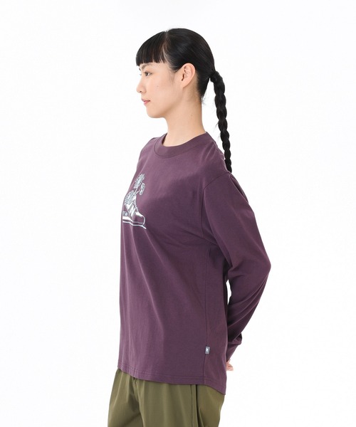 New Balance tシャツ フラワーグラフィックロングスリーブT