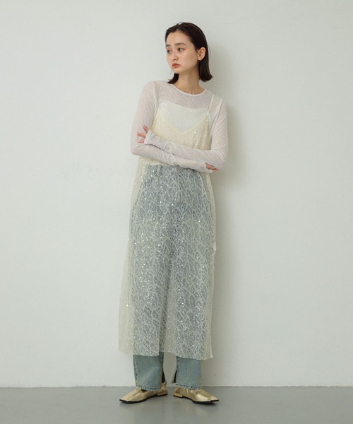 SENSE OF PLACE by URBAN RESEARCH ワンピース スパンコール