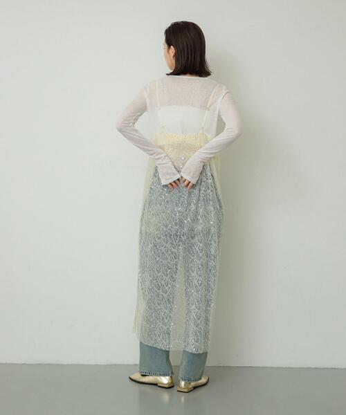 SENSE OF PLACE by URBAN RESEARCH ワンピース スパンコールキャミ